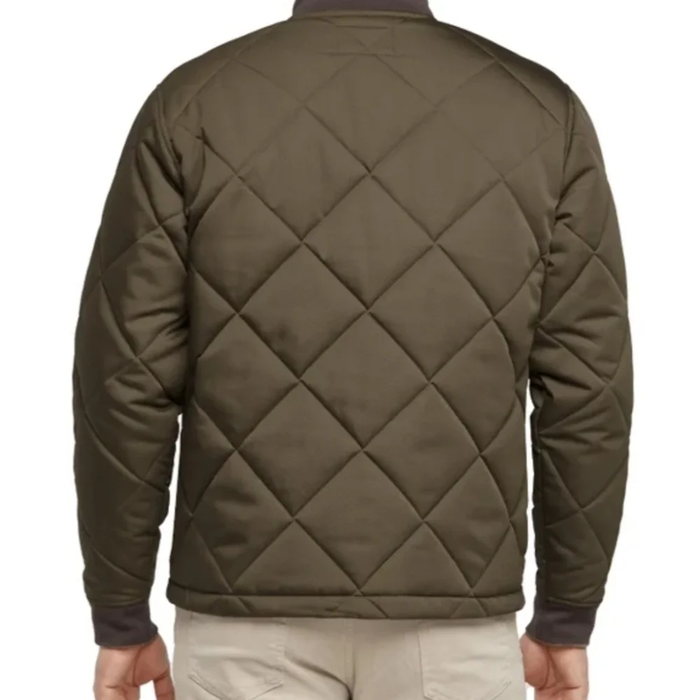 NWT Banana Republic Men’s Quilted Bomber Jacket, Green